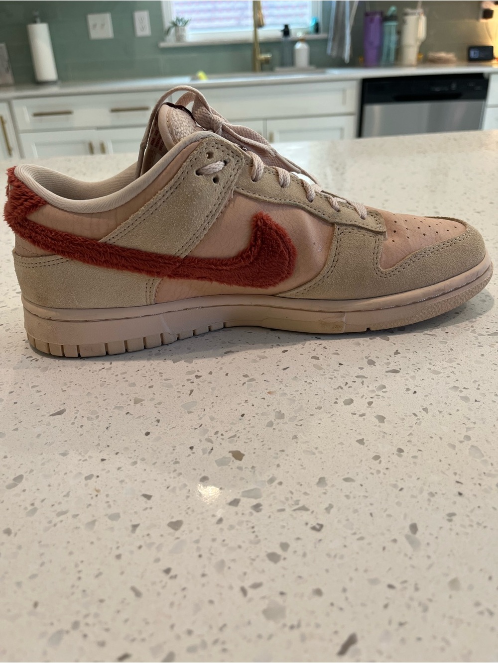 Nike Nike Dunk Low Terry Swoosh Sz 10W - Picture 2 of 10